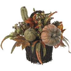 Flowers Nearly Natural Fall Pumpkin & Berry Table Arrangement