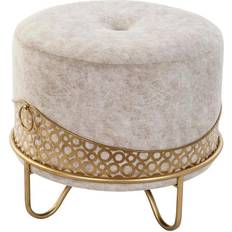 Or Repose-pieds Dkd Home Decor 51 Golden Foot Stool