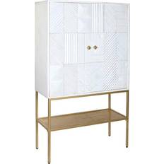 Dkd Home Decor Dorado Metal Blanco Madera de Mango 91 x 44 x 152 cm Aparador