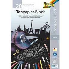 Schwarz Skizzen- & Zeichenblöcke folia Tonpapierblock, DIN A4, 130 g/qm, schwarz