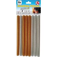 Guld Allround lim BGS BGS, Heissklebepistole, Heißklebe-Patronen gold-/silber-metallic Ø 11 mm, 150 mm 8-tlg