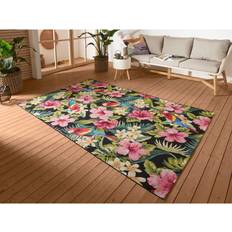 Feeling Green Pink Indoor Outdoor Rug 80 x 165 cm Pink, Green