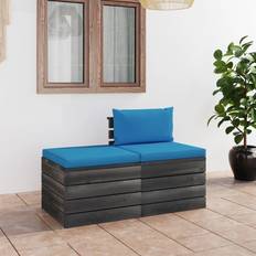 vidaXL 2-tlg. Garten-sofagarnitur Lounge-Set