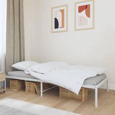 vidaXL Bedframe Metaal Wit 90x190 cm