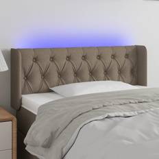 vidaXL LED taupe Sänggavel