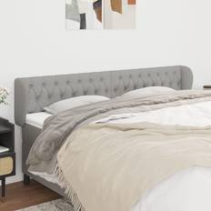 vidaXL Ad Orecchio Grigio Chiaro 203x23x78/88 cm In Tessuto Testiera