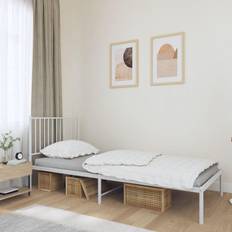 Beds & Mattresses vidaXL Metal Bed Frame with Headboard