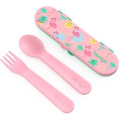 Bentgo A Kids Utensil Set Reusable Plastic Fork Spoon Storage Case