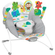 Bright Starts Bouncers Gray Playful Paradise Vibrating Bouncer