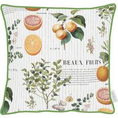 Orange Komplette Dekorationskissen Apelt Kissenhülle 'Herbs & Fruits' 40x40 Komplettes Dekokissen Orange, Braun