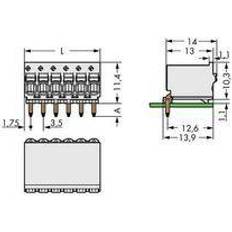 Electrical Accessories Wago picoMAX eCOM 3.5 Female Grip Plate 8P Angled