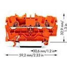 Wago 2002-1302 Durchgangsklemme, 3-Leiter, Ø 0,25 2,5 mm