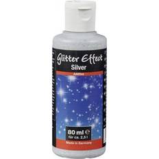 Silbrig Acrylfarben Decotric Glitter Effect Silver 80 ml