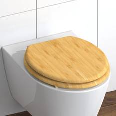 Bambou Abattants de toilette SCHÜTTE Abattant Natural Bamboo Emballage Brun