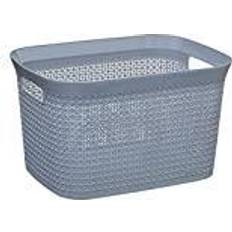 Silver Laundry Baskets & Hampers 5 Five Laundry Basket 41.5 x 31.2 x 25.7 cm