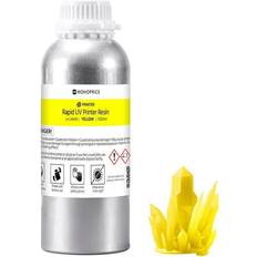 3D Printing Monoprice MP Rapid UV 3D Printer Resin, 1000ml, Yellow Yellow