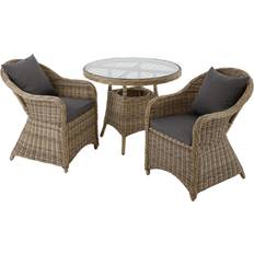 tectake Polyrattan havestole Havemøbelsæt