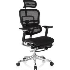 hjh OFFICE Ergohuman Plus Legpro Black Chaise de bureau 120cm