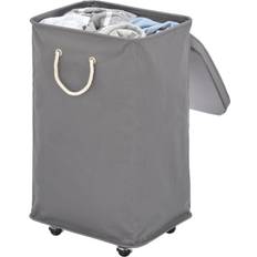 mDesign Large Rolling Laundry Hamper with