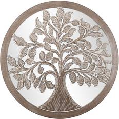 Dkd Home Decor 90 Antikbehandlad Naturell Träd Väggdekor