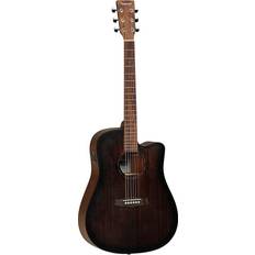 Tanglewood Guitares Électriques Tanglewood TWCR DCE Whiskey Barrel Burst Satin Guitare Dreadnought acoustique-électrique