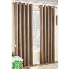 Brown curtains for living room Enhanced Living Vogue Embossed Textured