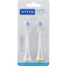 Cure dentali Vitis Sonic S10/S20 Ricambio Testina Medium 2 Pezzi