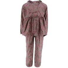 Babyer Regnsæt byLindgren Gunhild Rainwear with Braces PU - Eucalyptus Roseship