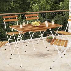 vidaXL foldbart bistrobord 100x54x71 massivt