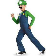 Juhlamekot Disguise Jakks Naamio Super Mario puku Luigi (116 cm)