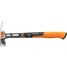 Fiskars Hand Tools Fiskars 750230-1001 IsoCore Magnetic Nail Starter Groove, 15.5 Carpenter Hammer