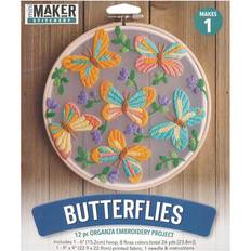 Embroidery Kits Needlework Kits Leisure Arts Kit Embroidery 6 Org Butterfly Embroidery Kit