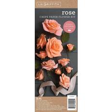 Pink Silk & Crepe Papers Lia Griffith Crepe Paper Flower Kit -Roses