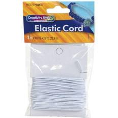 White Ballpoint Pens Elastic White Cord, 25 Yards