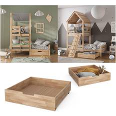 Cassetti per Letto Vicco Cassetto Rotante Teddy Legno Naturale 92 x 89 cm