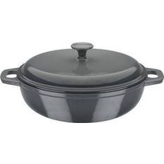 GSW Gryde Med Låg Flødefarvet Rustfrit Stål Ø 30 cm med låg