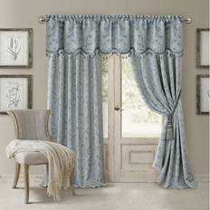 Elrene Home Fashions Mia Jacquard Scroll Blackout Window Curtain Panel 52 x 84 132.08x213.36cm