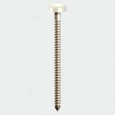 White Hardware Nails Timco PP40W Polymer Headed Pin