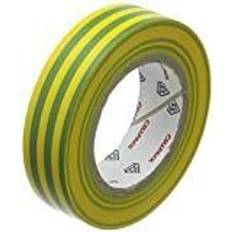 Materiali da costruzione CellPack 145823 Nastro Isolante No. 128 Verde Giallo 10 m x 15 mm 1 pz