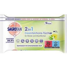 Sagrotan 2in1 Desinfektionstücher Desinfizieren von Händen