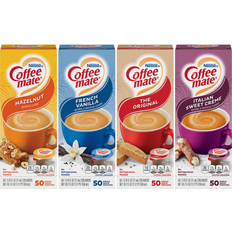 Vanilla Coffee Syrups & Coffee Creamers mate Variety Pack Singles Original Liquid Creamer, 4/Pack 283-00012