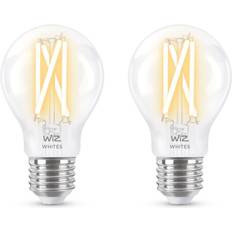 WiZ Filament Bulb Clear 60W A60 E27 x2