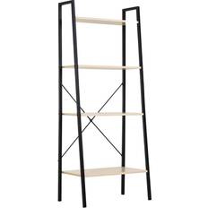 Homcom 4-Tier Vintage Beige Book Shelf 145cm