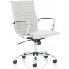 White Office Chairs Nola Medium Back Executive Office Chair