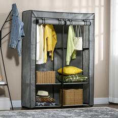 Fabric Clothing Storage Homcom Fabric With 4 Wardrobe