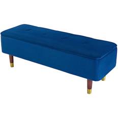 Metal Storage Benches More4Homes Katrina Modern Storage Bench 120x42cm