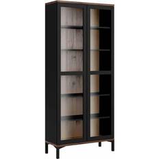 Black Glass Cabinets Furniture To Go Roomers Display 2 Glass Cabinet