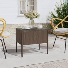 vidaXL 53x37x48 polyrattan Småbord