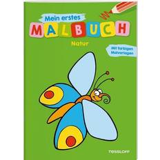 Bon_marché Livres de Coloriage Mein erstes Malbuch Natur