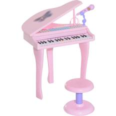 Homcom Kinderklavier inklusive Hocker rosa